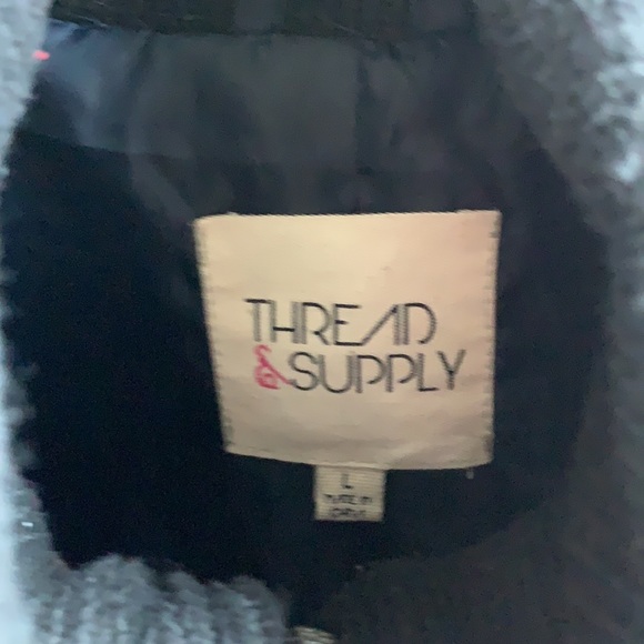 THREAD SUPPLY HOLIDAY PLAID LUMBERJACK WOOL JACKET - Picture 2 of 4